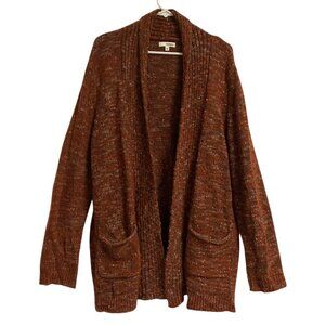 Women's SONOMA Shawl Collar Open Front Cardigan with Pockets Size XL